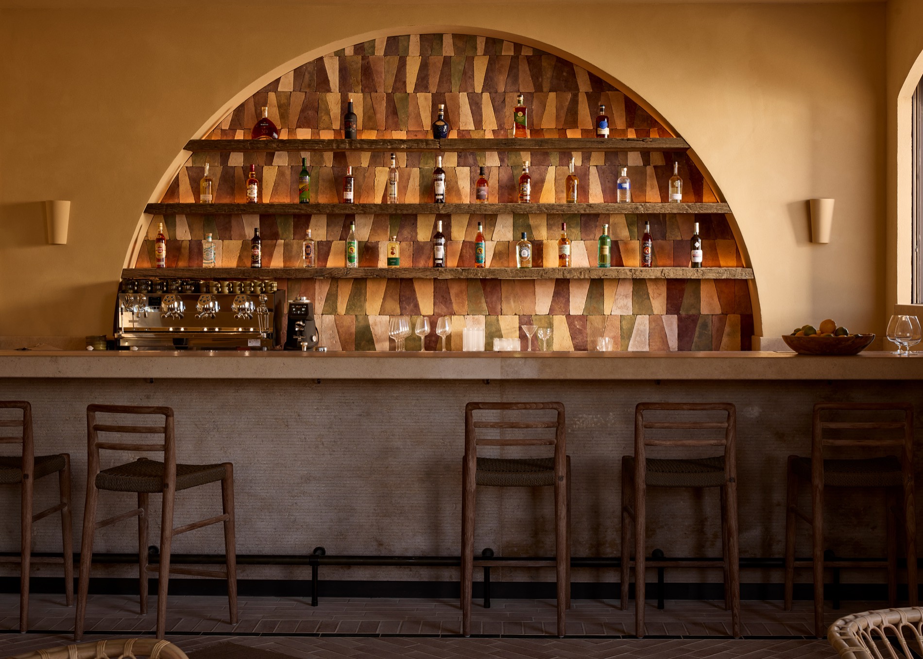 Bar Patrick — hand-tiled bar