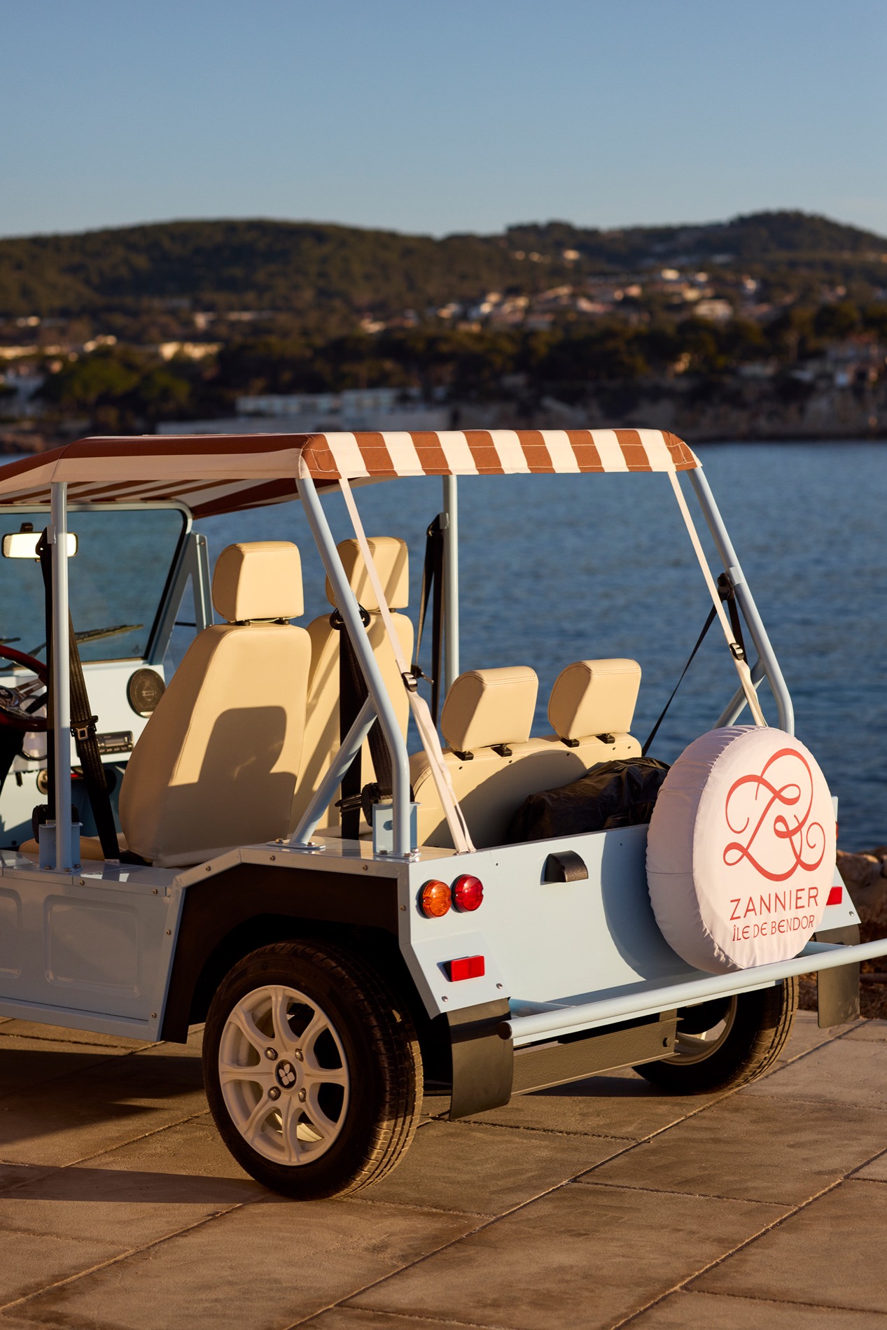 Electric Mini Kate buggy on the island