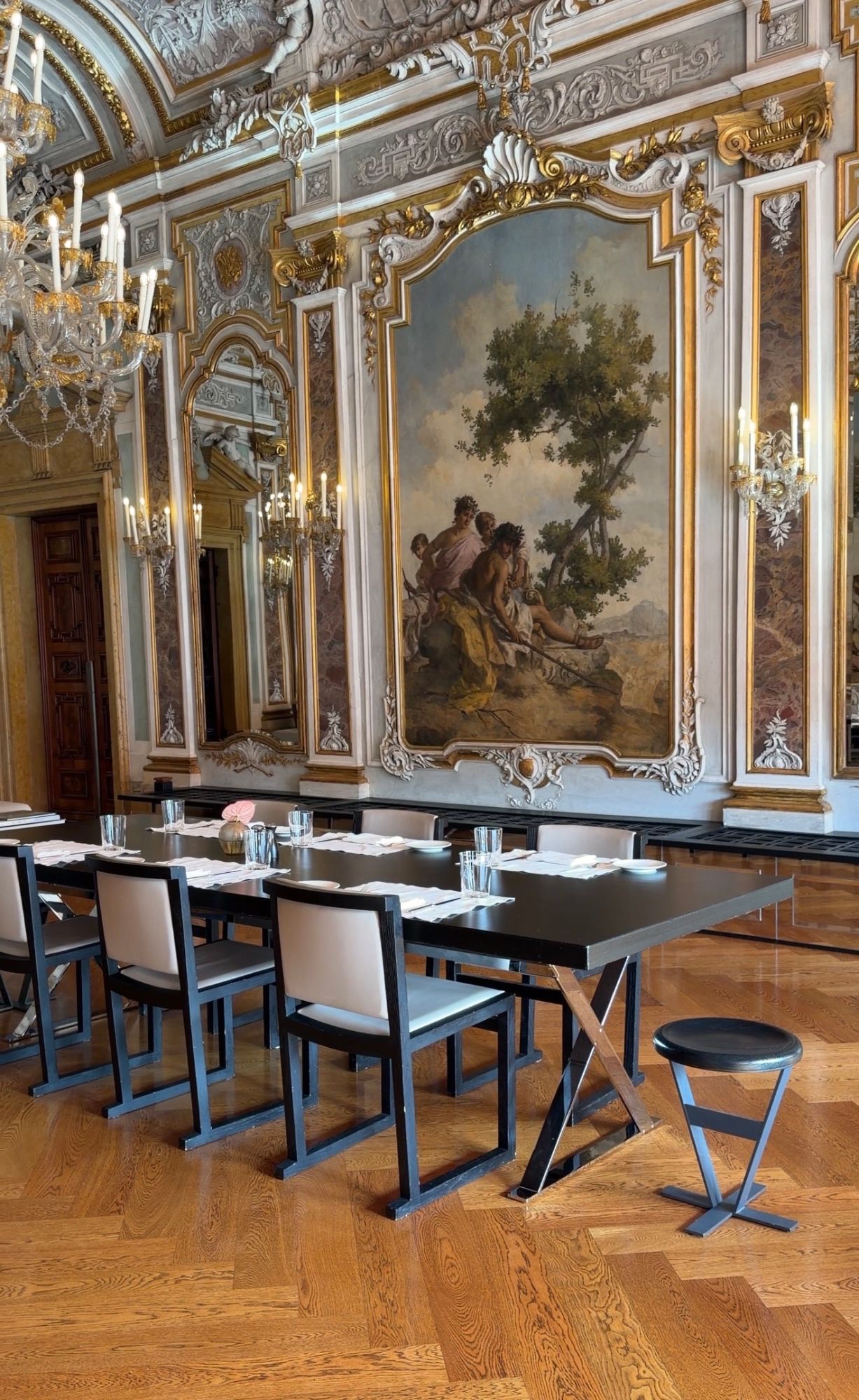 The dining room at Aman Venice