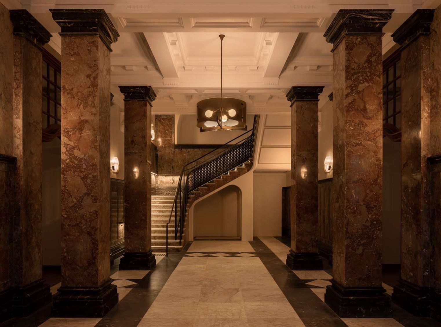 Capella Sydney — restored heritage marble stair hall