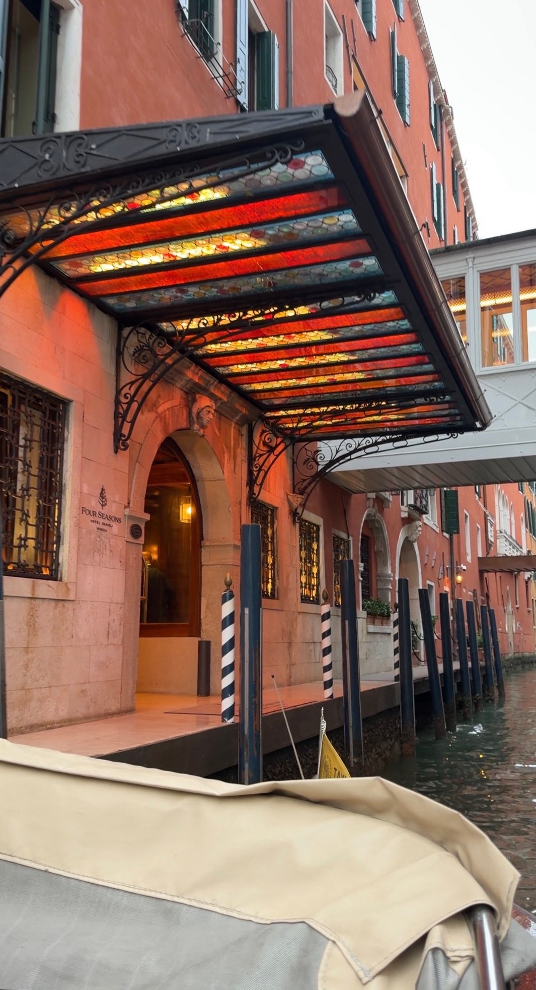 The water entrance at the Danieli, A Four Seasons Hotel