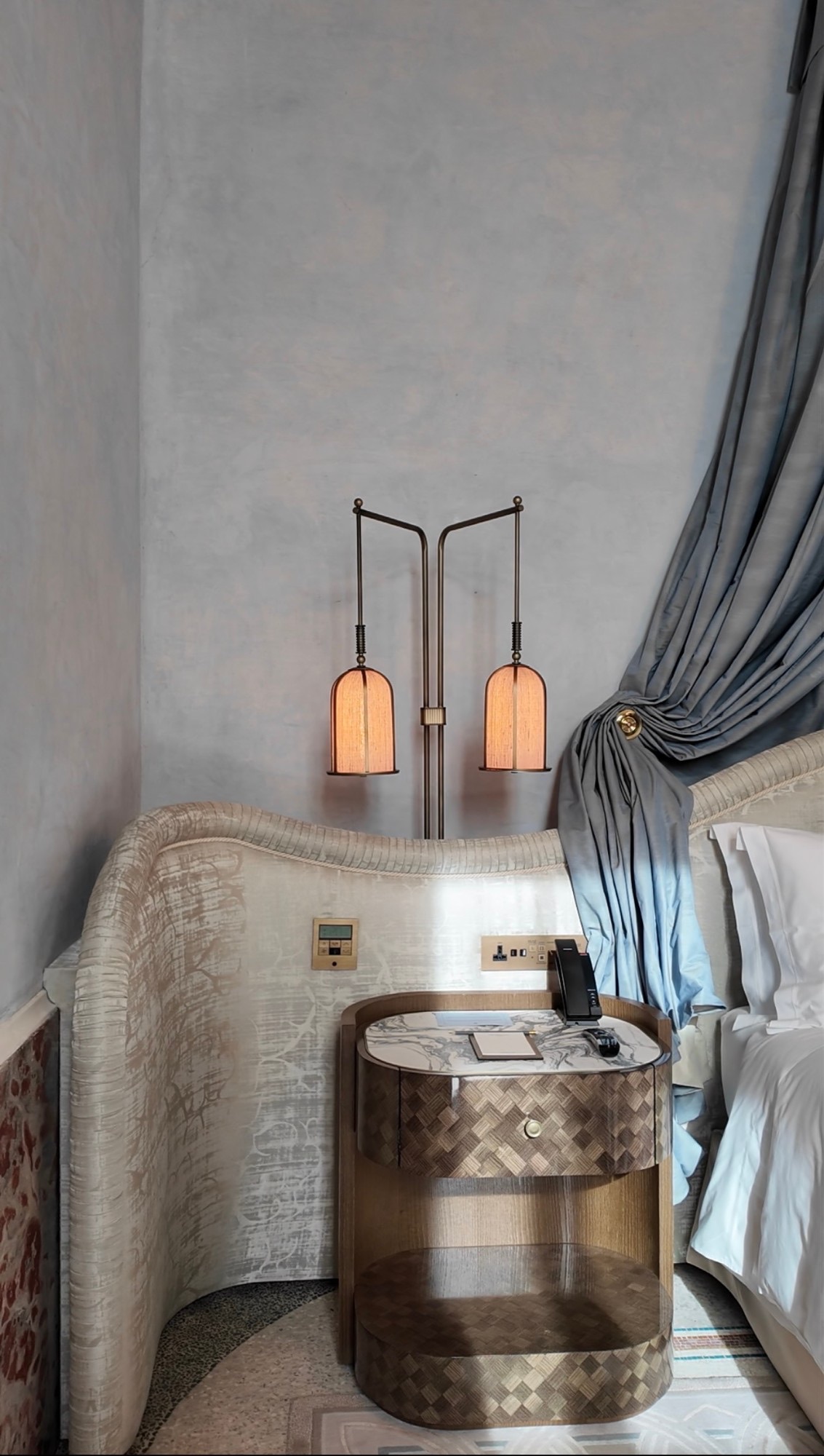 A bedside detail at Orient Express Venice