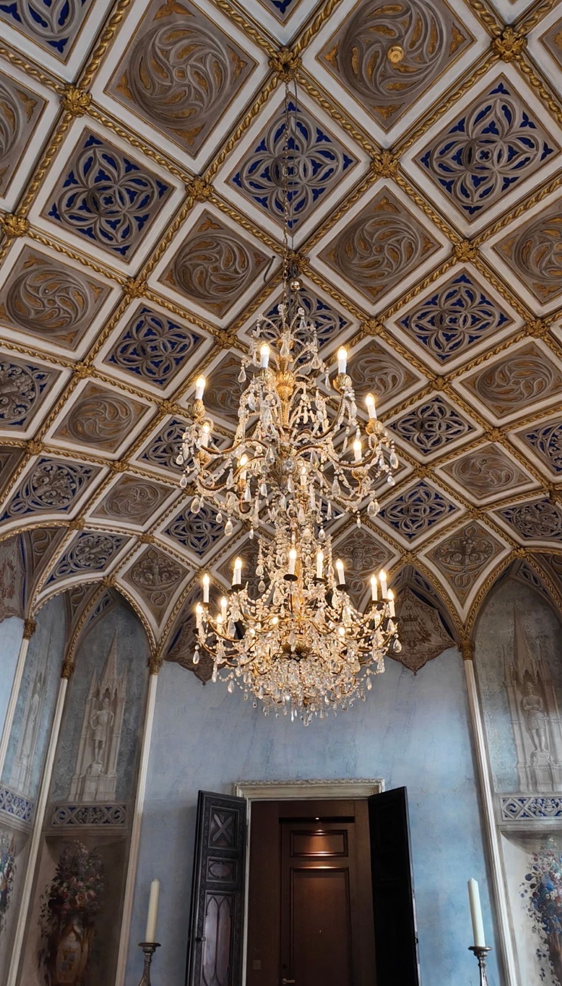 A restored Gothic ceiling at Orient Express Venice