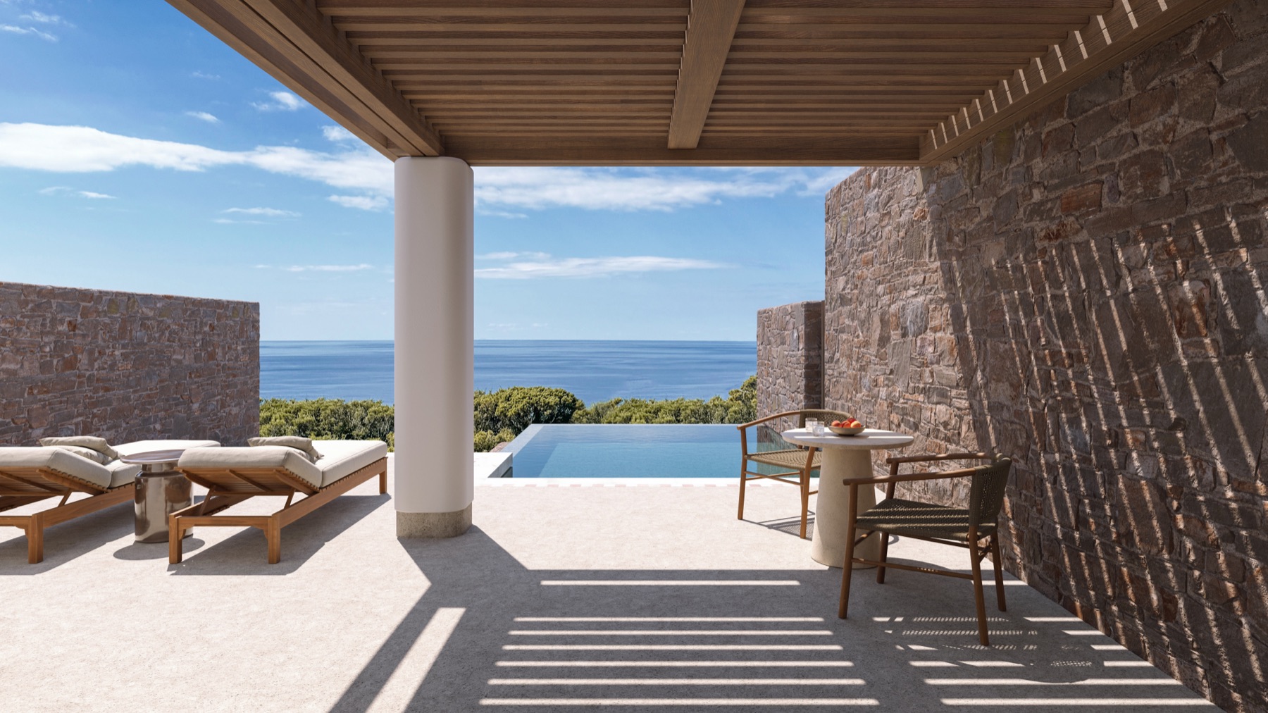 Eréma Milos — suite exterior in volcanic stone