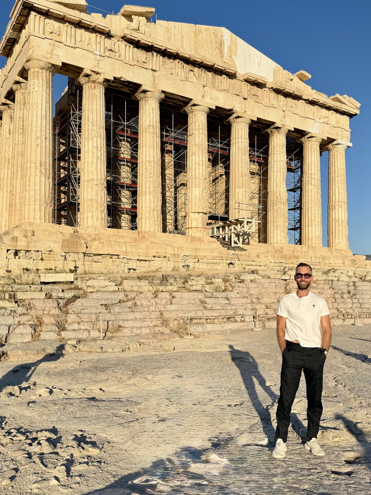 Keith at the Acropolis in Athens, Greece