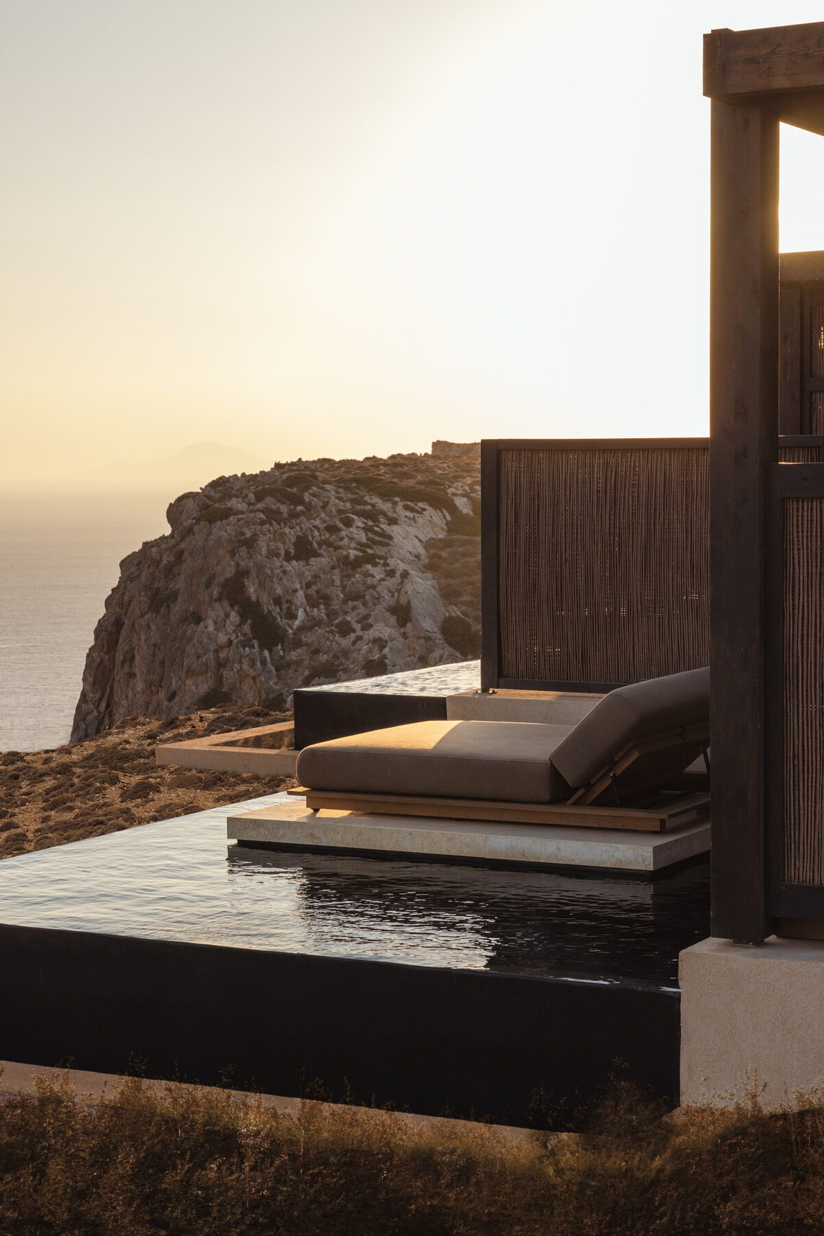 Cliffs falling into the sea on Folegandros